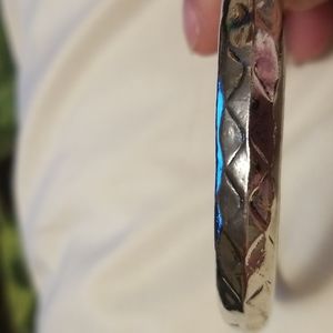 Diamond Design Silver Bracelet